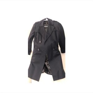 Elie Tasharofi Rain Coat Jacket Trench Black